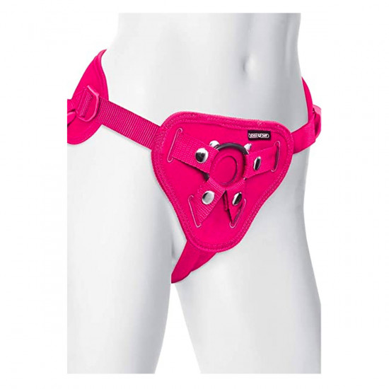 Doc Johnson Vac-U-Lock Supreme Harness Plug Strap-On Roze