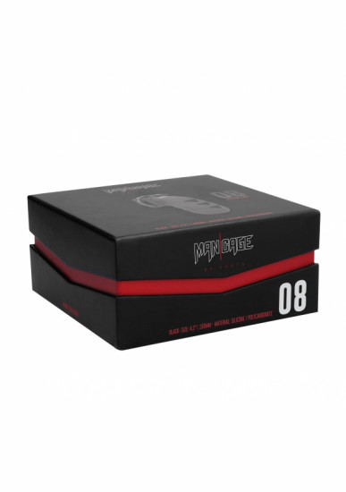 ManCage Cock Cage 08 Silicone Zwart