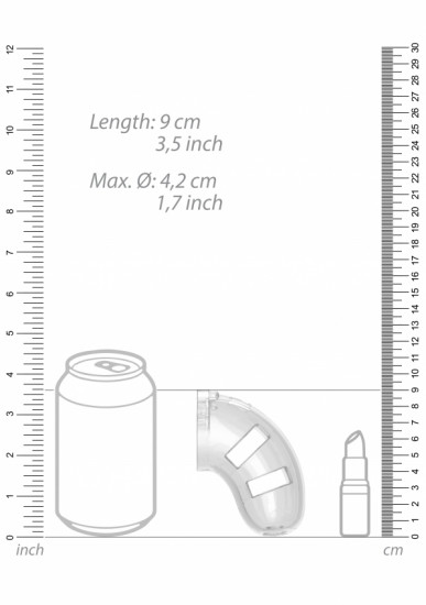 ManCage Cock Cage 10 met plug Transparant