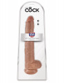 King Cock 14 Inch Cock with Balls Dildo Bruin