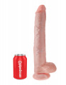 King Cock 14 Inch Cock with Balls Dildo Blank