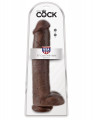 King Cock 15 Inch Cock with Balls Dildo Bruin