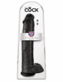 King Cock 15 Inch Cock with Balls Dildo Zwart