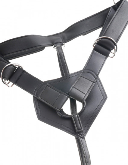 King Cock Strap-On Harness with 6 Inch Cock Blank