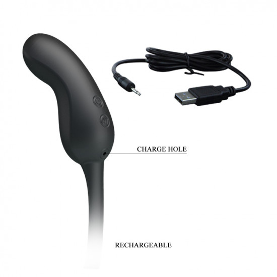 Pretty Love Hercules Cock Cage Met Vibrerende Plug Zwart