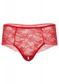 Daring Intimates Ella Crotchless Slip Rood L/XL