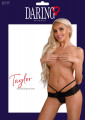 Daring Intimates Taylor Crotchless Slip Zwart L/XL