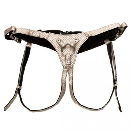 CalExotics Crotchless Harness The Regal Queen Zilver