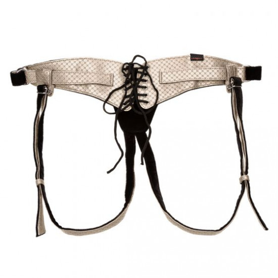 CalExotics Crotchless Harness The Regal Queen Zilver