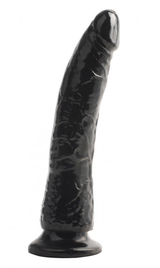 Basix Rubber Works Slim 7 Dildo Zwart