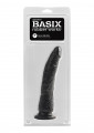 Basix Rubber Works Slim 7 Dildo Zwart