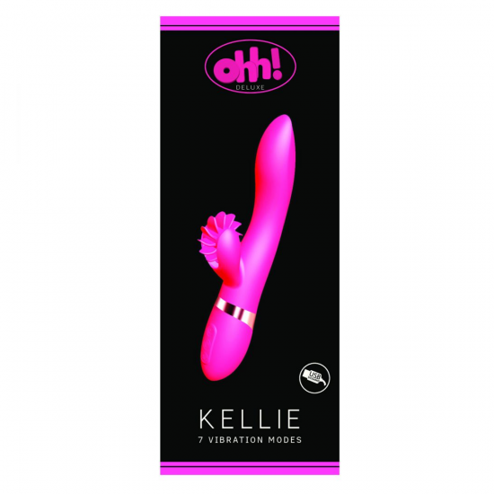 Ohh! Deluxe Kellie Rabbit Vibrator Roze