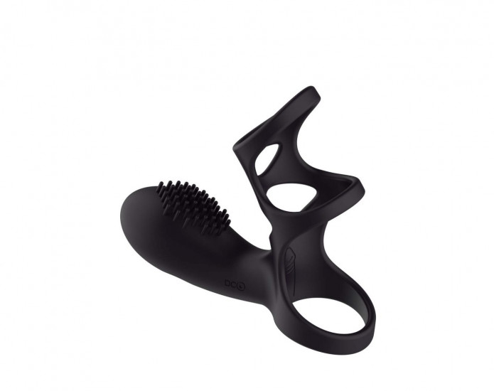 Ohh! Deluxe Kayla Vibrerende Cock- en Ballring Zwart