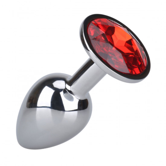 Ohh! Anal Plug Small Zilver/Rood