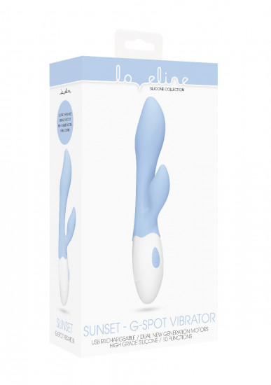 Loveline Sunset G-Spot Vibrator Lichtblauw