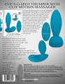 Adam & Eve Eve's G-Spot Thumper With Clit Motion Massager Blauw