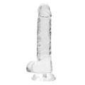 Bang It Real Dildo no. 4 Met Ballen Transparant