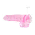 Bang It Real Dildo no. 6 Met Ballen Licht Roze
