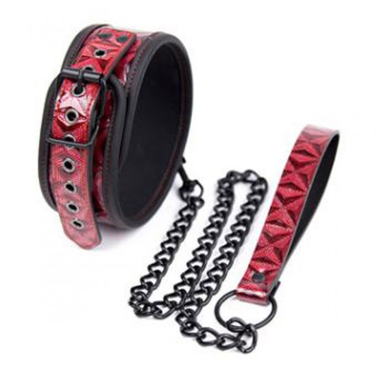 Fetish Store Diamond Halsband Rood