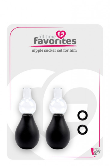 All Time Favorites Nipple Sucker Set Him Zwart