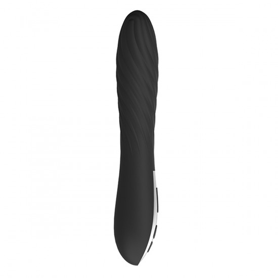 Midnight Magic Spiral Twist Vibrator Zwart