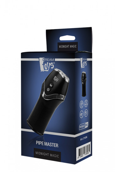 Midnight Magic Pipe Master Penis Head Vibrator Zwart