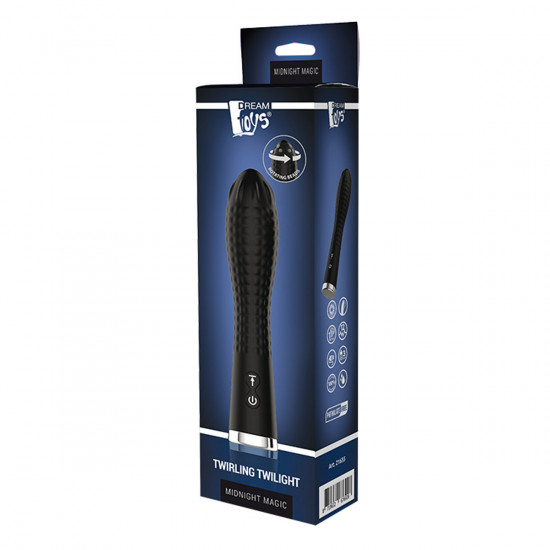 Midnight Magic Twirling Twilight Vibrator Zwart