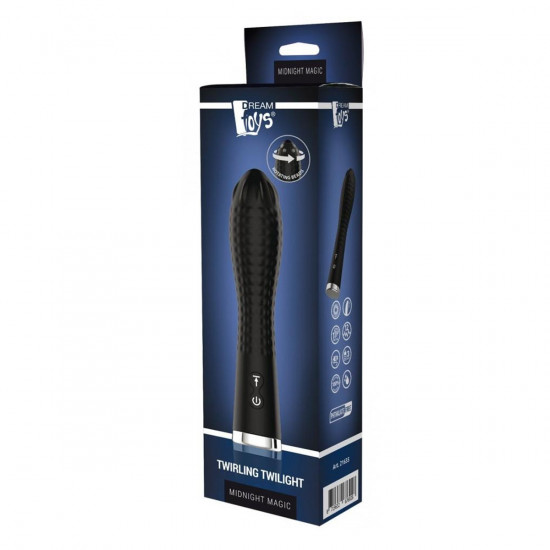 Midnight Magic Diamond Thruster Vibrator Zwart