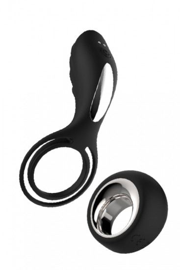 Midnight Magic Okeanos Remote Vibrator Zwart